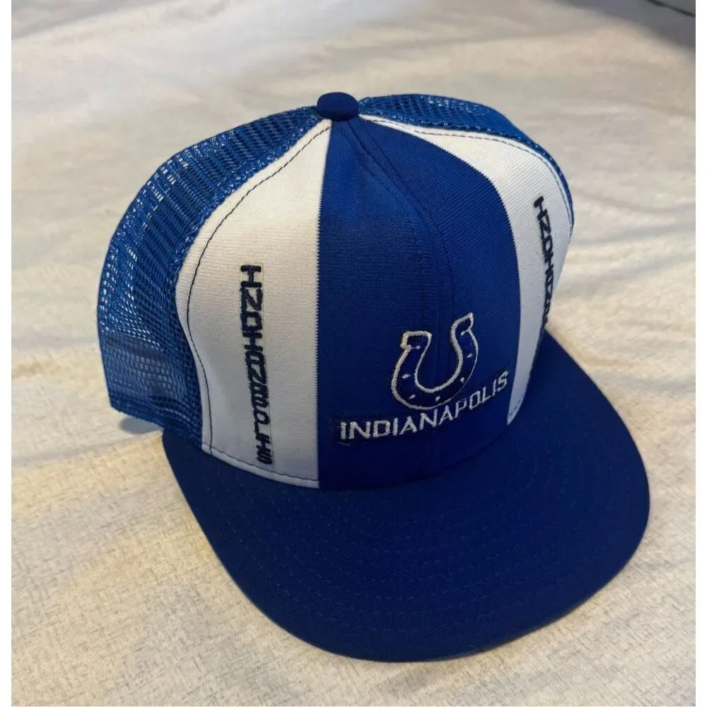 Indianapolis Colts Hat Cap AJD Lucky Stripe Snapback Vintage